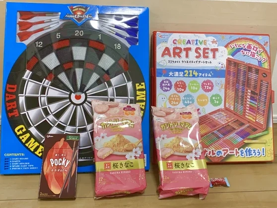 スーパーウェーブ柏店で獲得した景品の写真（クレーンゲーム）