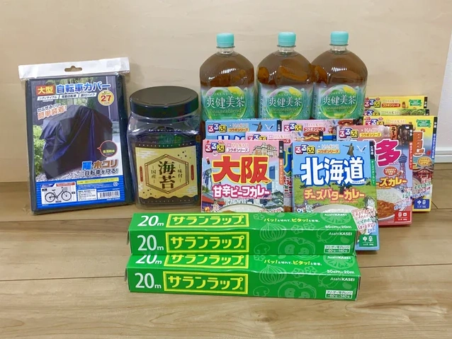 トレジャーランド東金店で獲得した景品の写真（クレーンゲーム）
