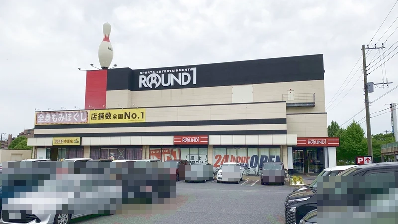 ラウンドワン市川鬼高店の外観写真（クレーンゲーム店舗）